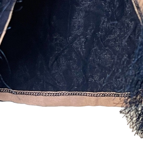 Ann‎ Taylor Women's Tiered Fringe Tank Top Striped Flapper Retro Mod Size Small - Picture 6 of 8